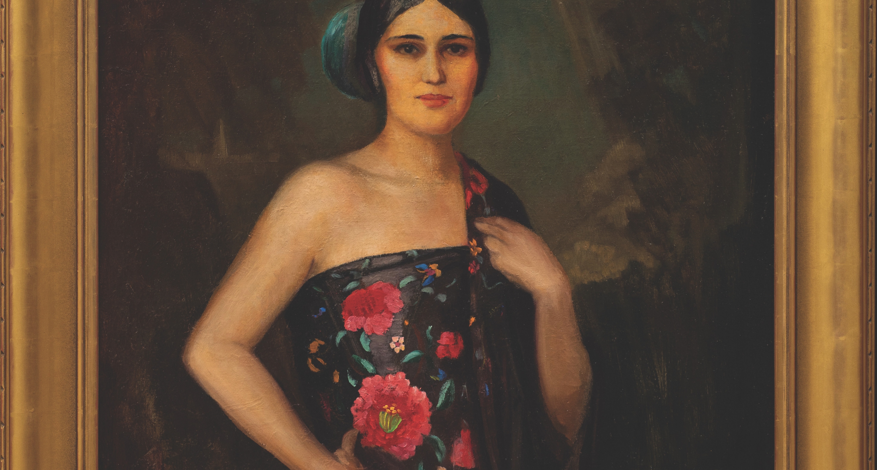 18. Will Shuster (1893–1969) "Laurencita," oil on canvas, 40 x 30 inches